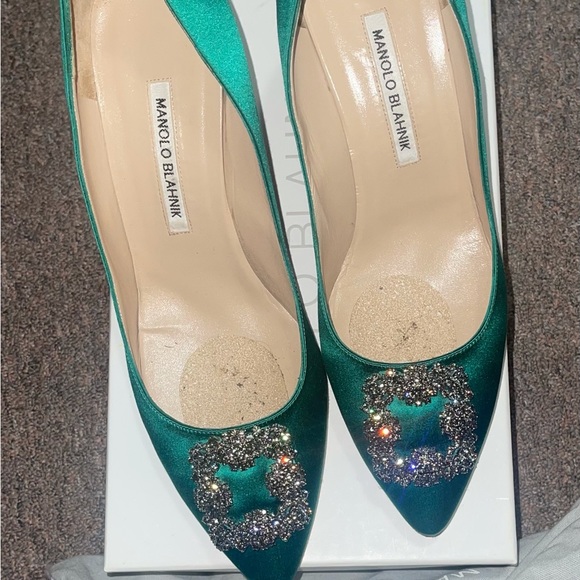 Monolo blahnik green shoes - Picture 2 of 4